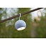 SPHERE - Oplaadbare Hanglamp Buiten - Accu/Batterij - Ø 10,2 cm - LED Dimb. - 1x2W 2700K - IP54 - 3 StepDim - Wit - 27800/01/31