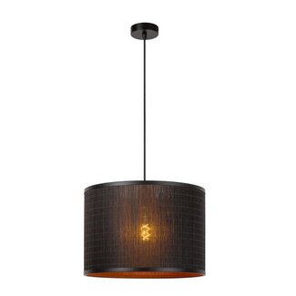 Lucide TAGALOG - Hanging lamp - Ø 40 cm - 1xE27 - Black - 21429/01/30