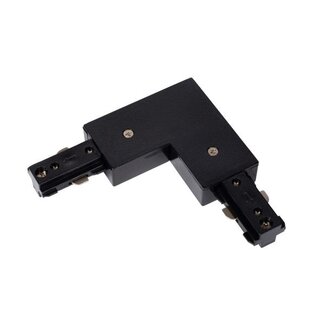 Lucide TRACK L-connector - 1-phase Track system / Track lighting - Right - Black (Expansion) - 09950/04/30