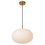 Lucide ELYSEE - Hanging lamp - Ø 38 cm - 1xE27 - Opal - 21430/38/61