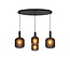 Lucide ELOISE - Hanging lamp - 4xE27 - Black - 45405/04/30