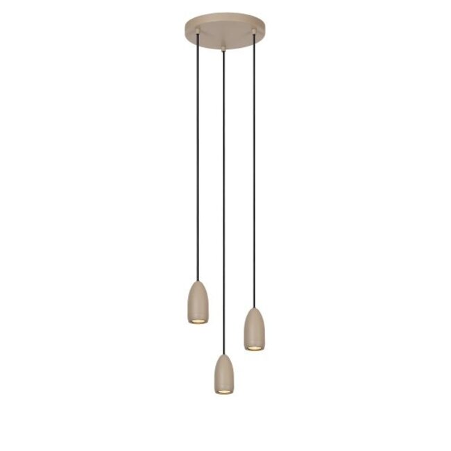 EVORA - Hanging lamp - Ø 25 cm - 3xGU10 - Taupe - 45406/13/41