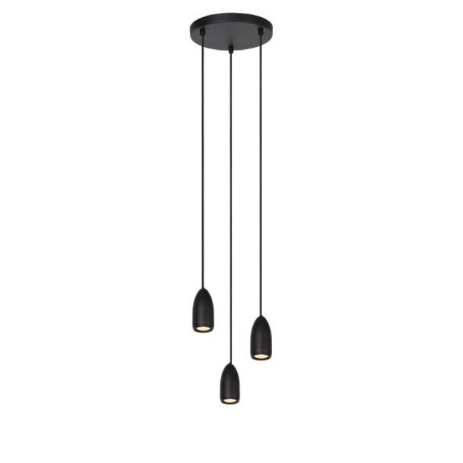 EVORA - Hanging lamp - Ø 25 cm - 3xGU10 - Black - 45406/13/30