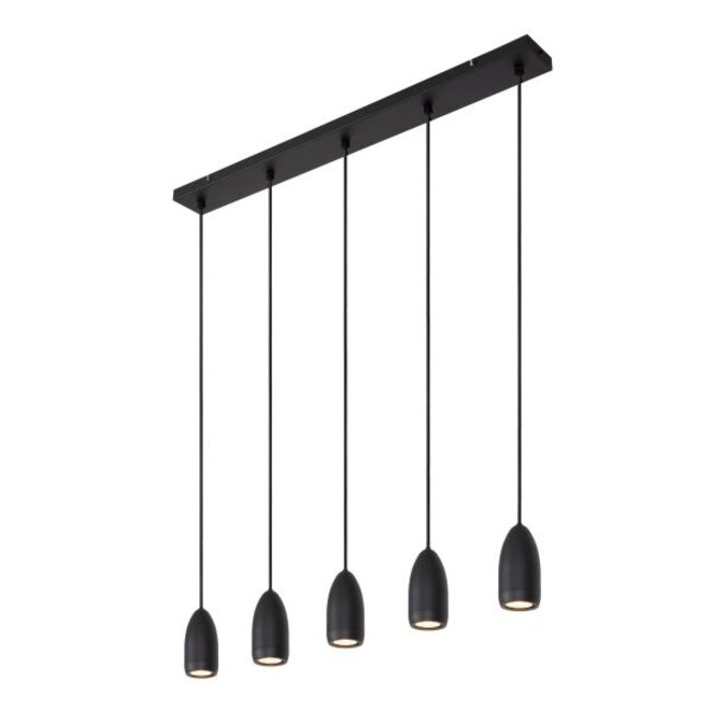 EVORA - Suspension - Ø 10 cm - 5xGU10 - Noir - 45406/05/30