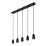 EVORA - Hanging lamp - Ø 10 cm - 5xGU10 - Black - 45406/05/30