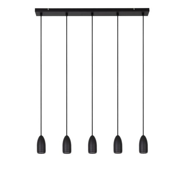 EVORA - Hanglamp - Ø 10 cm - 5xGU10 - Zwart - 45406/05/30
