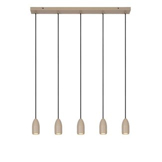 Lucide EVORA - Hanging lamp - Ø 10 cm - 5xGU10 - Taupe - 45406/05/41