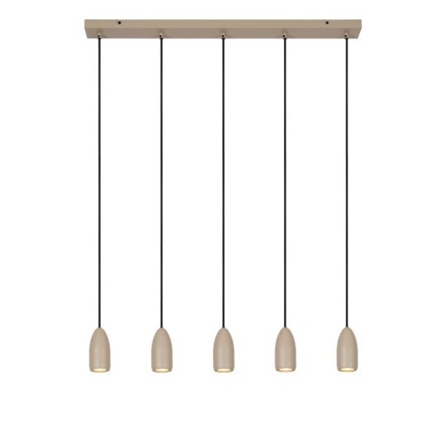 EVORA - Hanging lamp - Ø 10 cm - 5xGU10 - Taupe - 45406/05/41