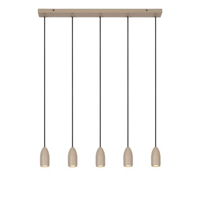 EVORA - Hanglamp - Ø 10 cm - 5xGU10 - Taupe - 45406/05/41