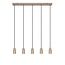 EVORA - Hanging lamp - Ø 10 cm - 5xGU10 - Taupe - 45406/05/41