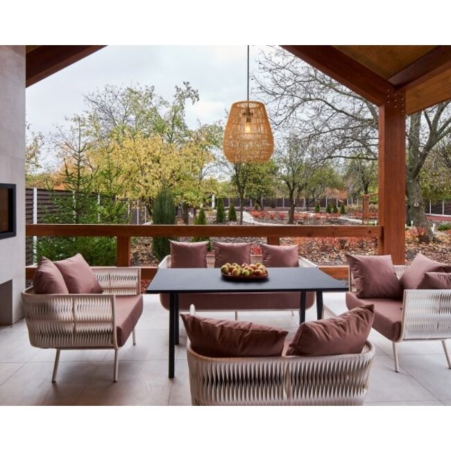 NERIDA - Suspension Extérieur - Ø 35 cm - 1xE27 - IP44 - Naturel - 03844/01/72