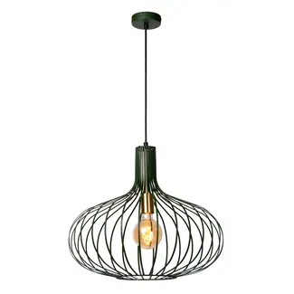 Lucide MANUELA - Hanging lamp - Ø 50 cm - 1xE27 - Green - 78374/50/33