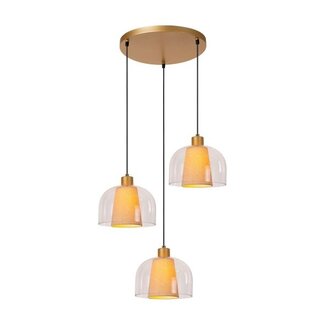 Lucide GUNHILD - Hanging lamp - 3xE27 - Transparent - 30460/13/60
