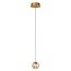 DILENKO - Hanging lamp - Ø 14 cm - LED - 1x4,2W 2700K - Matt Gold / Brass - 13497/03/02