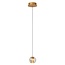 Lucide DILENKO - Hanging lamp - Ø 14 cm - LED - 1x4,2W 2700K - Matt Gold / Brass - 13497/03/02