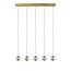 DILENKO - Hanging lamp - LED Dim. - 5x3.5W 2700K - Matte Gold / Brass - 13497/16/02