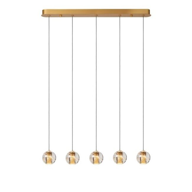 DILENKO - Hanging lamp - LED Dim. - 5x3.5W 2700K - Matte Gold / Brass - 13497/16/02