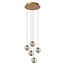 DILENKO - Hanging lamp - Ø 31 cm - LED Dim. - 5x3.5W 2700K - Matte Gold / Brass - 13497/15/02