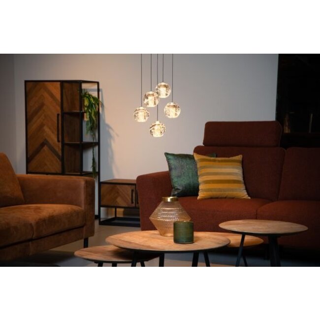 DILENKO - Hanging lamp - Ø 31 cm - LED Dim. - 5x3.5W 2700K - Matte Gold / Brass - 13497/15/02
