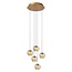 DILENKO - Hanging lamp - Ø 31 cm - LED Dim. - 5x3.5W 2700K - Matte Gold / Brass - 13497/15/02