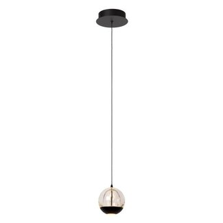 Lucide SENTUBAL - Hanging lamp - Ø 14 cm - LED - 1x6.3W 2700K - Black - 13498/05/30