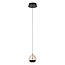 Lucide SENTUBAL - Hanglamp - Ø 14 cm - LED - 1x6,3W 2700K - Zwart - 13498/05/30