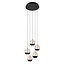 SENTUBAL - Hanging lamp - Ø 35 cm - LED Dim. - 5x52W 2700K - Black - 13498/24/30
