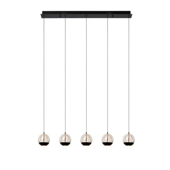 SENTUBAL - Hanglamp - LED Dimb. - 5x5,3W 2700K - Zwart - 13498/25/30