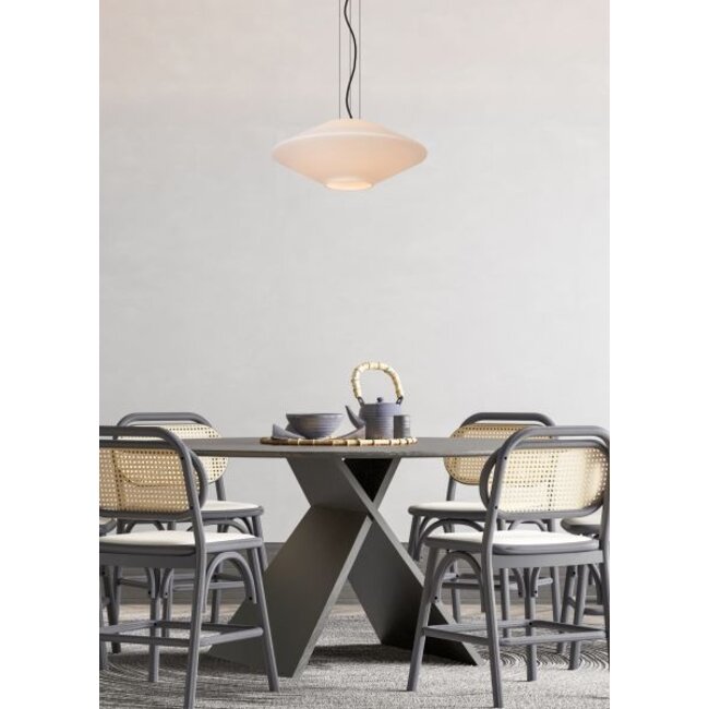 TREVOR - Pendant lamp - Ø 50 cm - 1xE27 - Opal - 25414/50/61