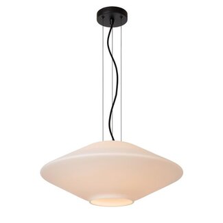 Lucide TREVOR - Hanglamp - Ø 50 cm - 1xE27 - Opaal - 25414/50/61