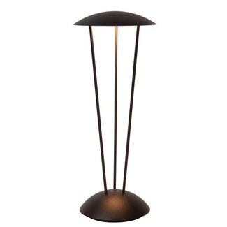 Lucide RENEE - Lampe de table rechargeable d'extérieur - Batterie - Noir - 27504/02/30