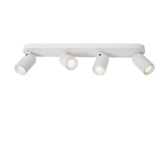 Lucide PUNCH - Spot plafond - 4xGU10 - Blanc - 13958/04/31