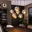 LioLights Hanglamp 4+3L bubble shaded