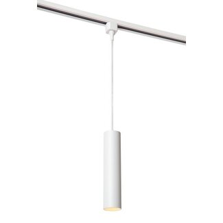 Lucide TRACK FLORIS Lampe suspendue - Système sur rail / éclairage sur rail monophasé - 1xGU10 - Blanc - 09955/01/31
