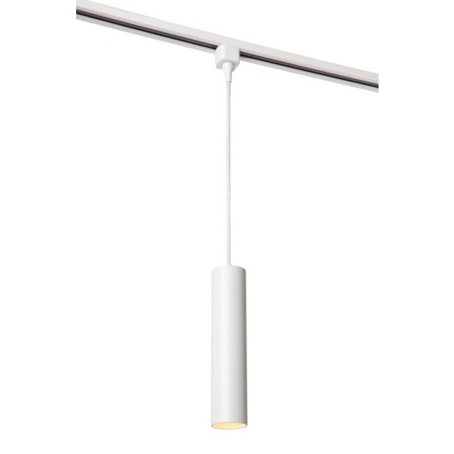 TRACK FLORIS Hanglamp - 1-fase Railsysteem / Railverlichting - 1xGU10 - Wit - 09955/01/31