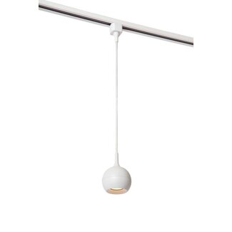 Lucide TRACK FAVORI Lampe suspendue - Système sur rail monophasé / éclairage sur rail - 1xGU10 - Blanc - 09956/01/31