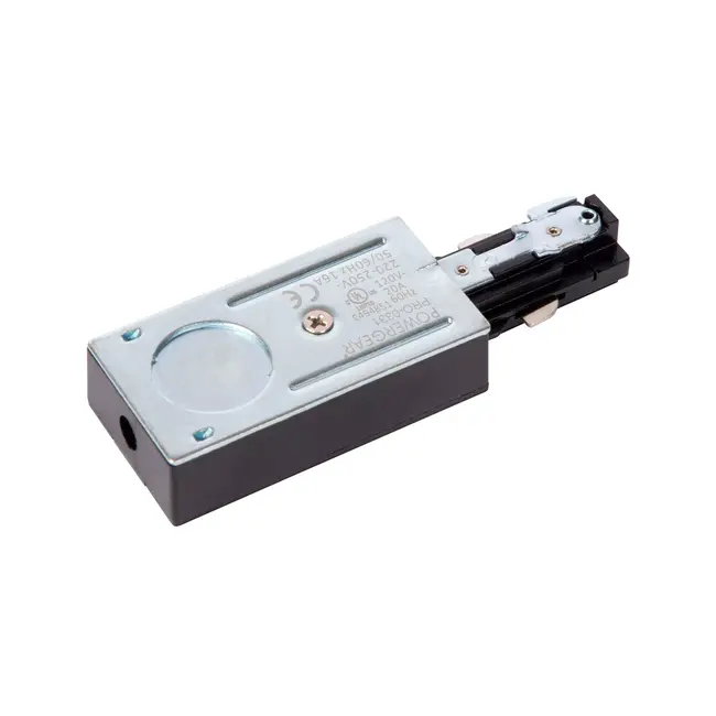 TRACK Starter supply - 1-phase Track system / Track lighting - Single - Black - 09950/03/30