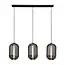 Hanging lamp 3L tub chromed glass