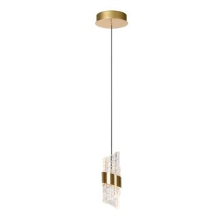 Lucide KLIGANDE - Lampe à suspension - Ø 13 cm - LED - 1x9W 2700K - Or mat / Laiton - 13496/07/02