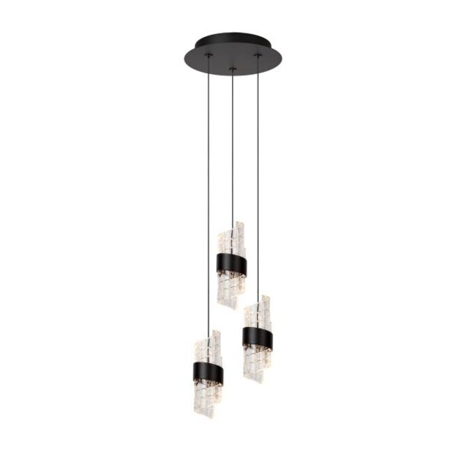 KLIGANDE - Hanging lamp - Ø 25 cm - LED Dimming. - 3x8W 2700K - Black - 13496/21/30