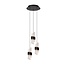 Lucide KLIGANDE - Hanglamp - Ø 25 cm - LED Dimb. - 3x8W 2700K - Zwart - 13496/21/30