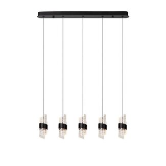 Lucide KLIGANDE - Hanging lamp - LED Dimming. - 5x7.8W 2700K - Black - 13496/35/30