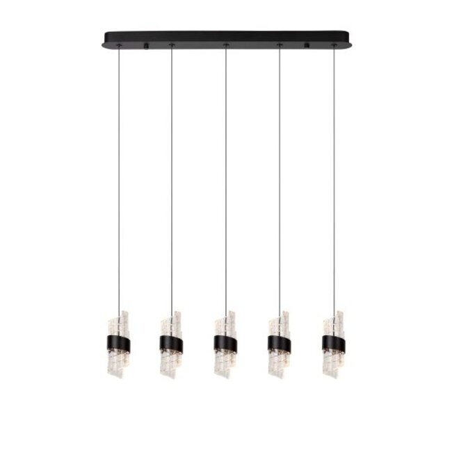 KLIGANDE - Hanglamp - LED Dimb. - 5x7,8W 2700K - Zwart - 13496/35/30