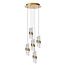 KLIGANDE - Hanging lamp - Ø 30 cm - LED Dimming. - 5x8W 2700K - Matt Gold / Brass - 13496/36/02