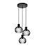 MIKAELA - Hanging lamp - Ø 32 cm - 3xE14 - Black - 73400/13/30