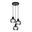 MIKAELA - Lampe à suspension - Ø 32 cm - 3xE14 - Noir - 73400/13/30