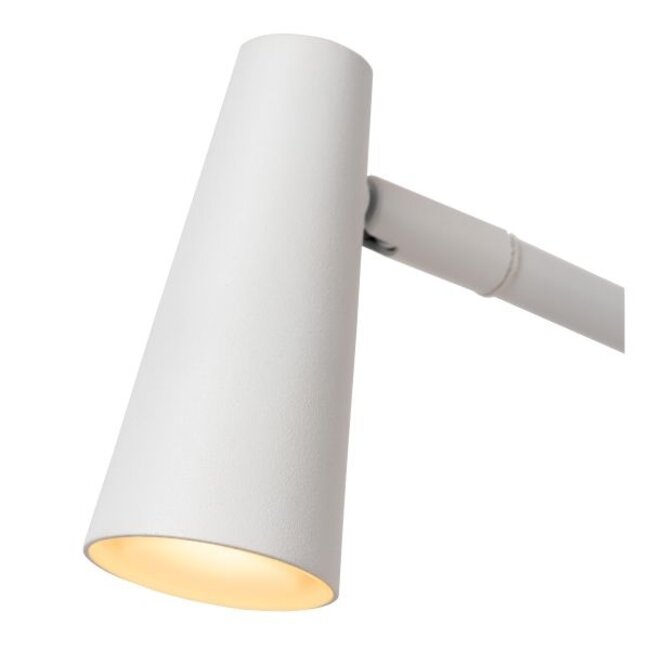 STIRLING - Oplaadbare Leeslamp - Accu/Batterij - LED Dimb. - 1x3W 2700K - 3 StepDim - Wit - 36620/03/31