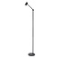 TIPIK - Rechargeable Floor Lamp - Accu/Battery - LED Dim. - 1x3W 2700K - 3 StepDim - Black - 36722/03/30