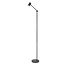 Lucide TIPIK - Lampadaire rechargeable - Accu/Batterie - LED Dim. - 1x3W 2700K - 3 StepDim - Noir - 36722/03/30