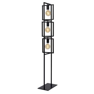 Lucide LUUK - Floor lamp - 3xE27 - Black - 00726/03/30